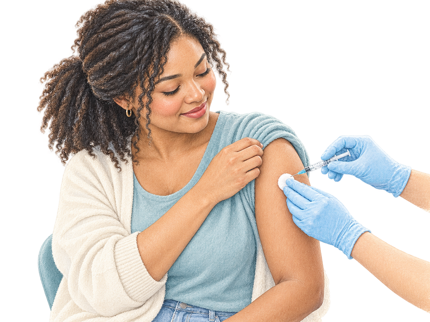 Adult Immunisation care illustration